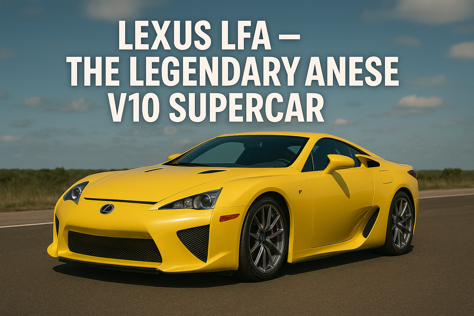 Lexus LFA – The Legendary Japanese V10 Supercar
