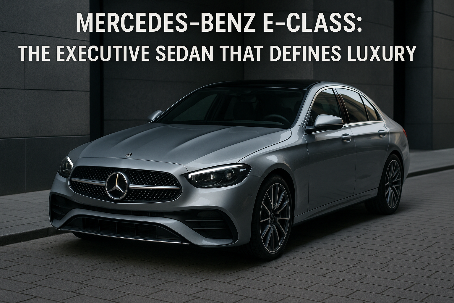 Mercedes-Benz E-Class: The Executive Sedan That Defines Luxury